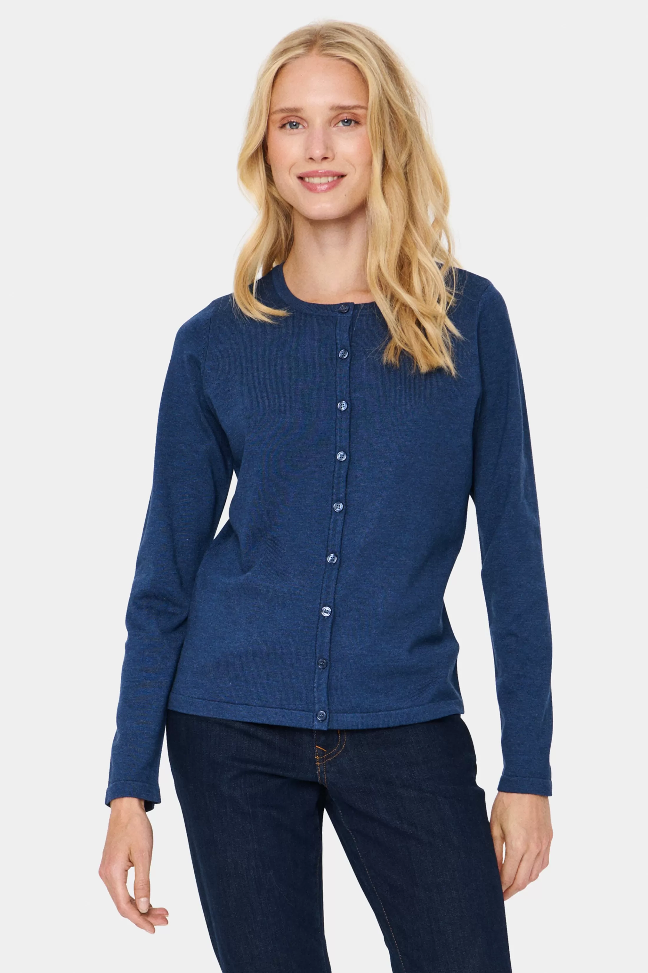 MilaSZ R-Neck Cardigan*SaintTropez Best Sale