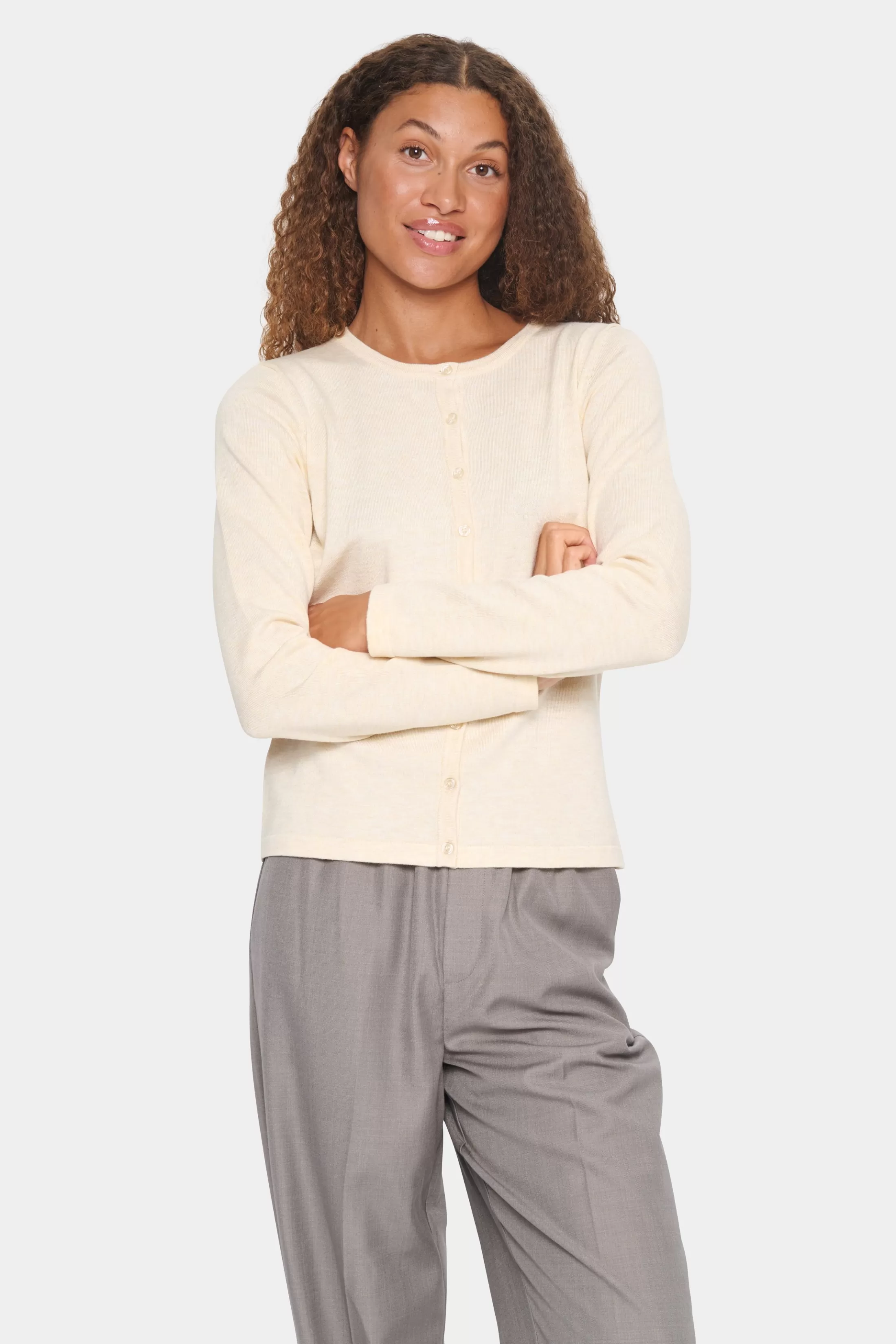 MilaSZ R-Neck Cardigan*SaintTropez Discount