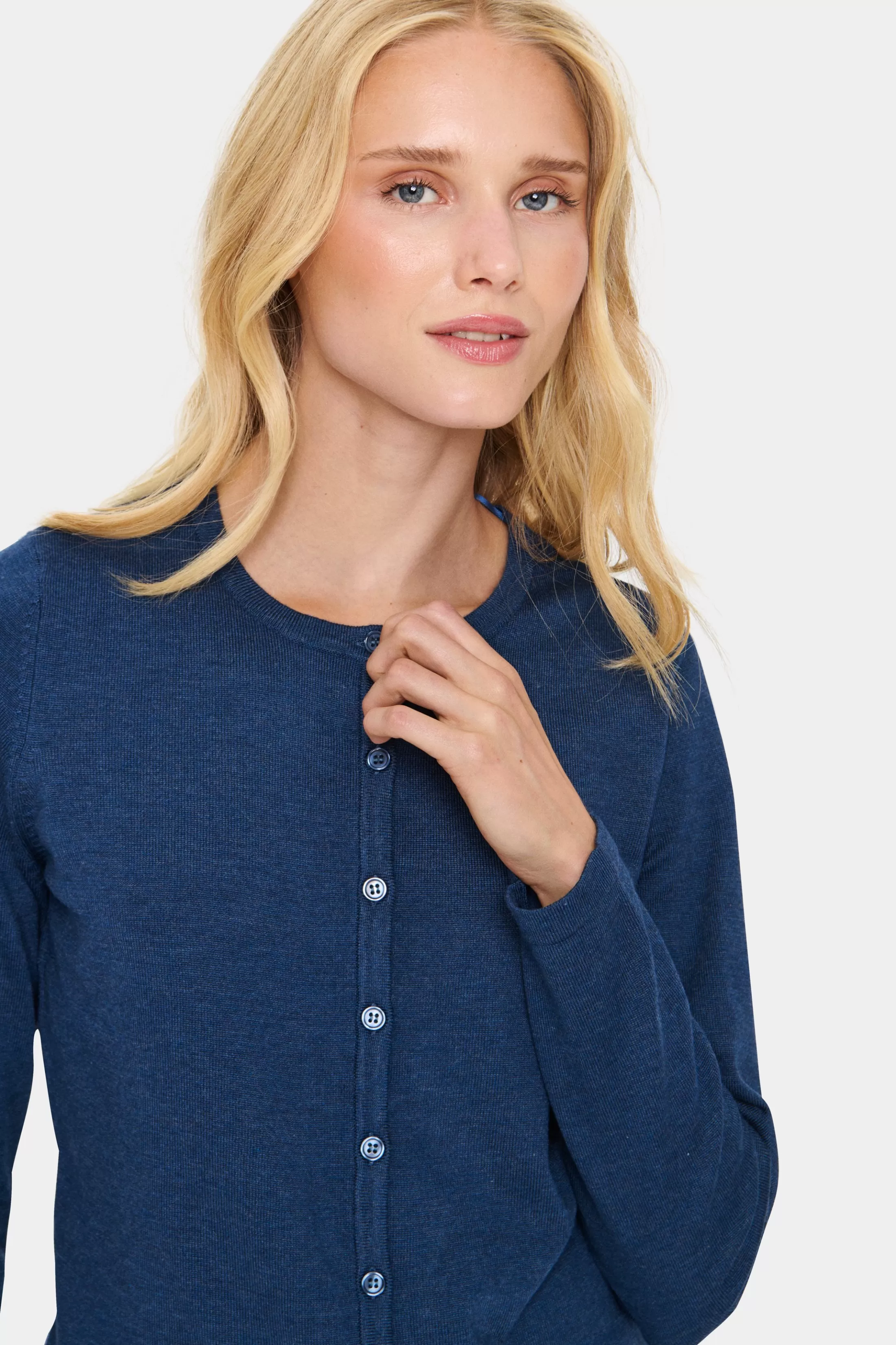 MilaSZ R-Neck Cardigan*SaintTropez Best Sale